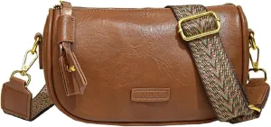 Retro Bag Women Single Shoulder Small Square Bag Wide Shoulder Strap Simple Senior Sense Niche Crossbody Bag