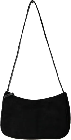 Retro Suede Shoulder Bag for Women Mini Top Handle Purse Causal Suede Hobo Sling Handbag Trendy Slouchy Bag Tote Purse 2024