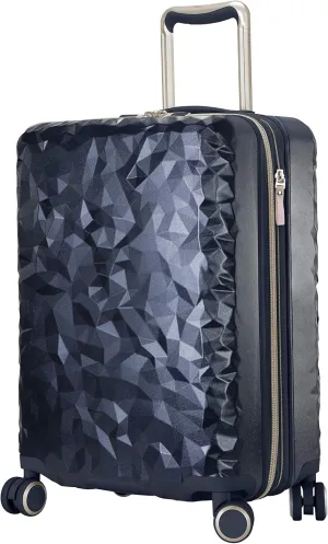 Ricardo Beverly Hills Indio Hardside Travel Luggage, Stylish and Durable, 4-Wheel Spinners with Comfort Grip Handle, Integrated USB Port And TSA-Friendly Toiletry Pouch, Navy Blue, Carry-On 20-Inch