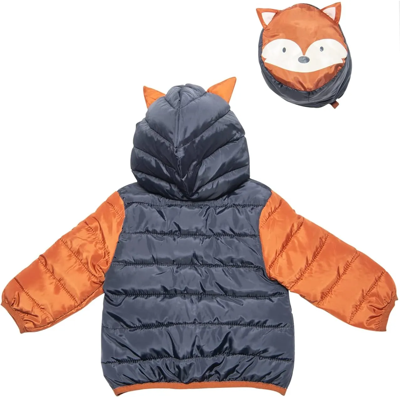 Robeez Baby Girls/Boys/Unisex Packable, Insulated, Hooded Character Jacket with Pouch for Infant/Toddler, 0-24 Months