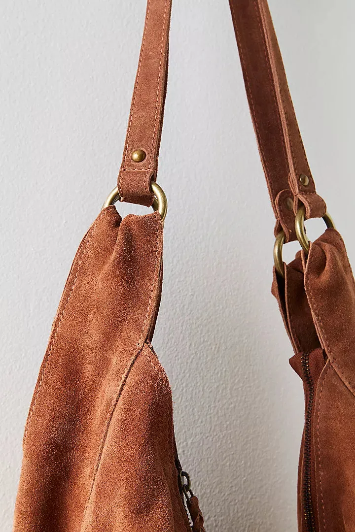 Roma Suede Tote - Rust