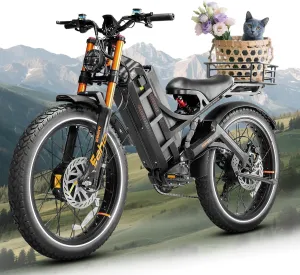 Romeo Pro-Ⅲ 50MPH Electirc Bike - [2025 Latest] 5000W Dual Motor 60V 80AH 250Miles Long Range Ebike for Adults, Air Full Suspension Electric Mountain Bike, 26" Fat Tire Off-Road E-Bicycle, UL2849