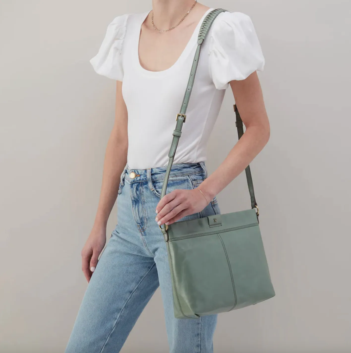 Romy Medium Crossbody | Polished Leather