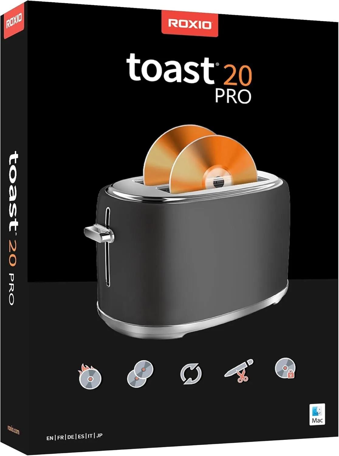 Roxio Toast 20 Pro | CD, DVD & Blu-ray Burner for Mac | Digital Media Management & Creativity Software Suite [Mac Disc]