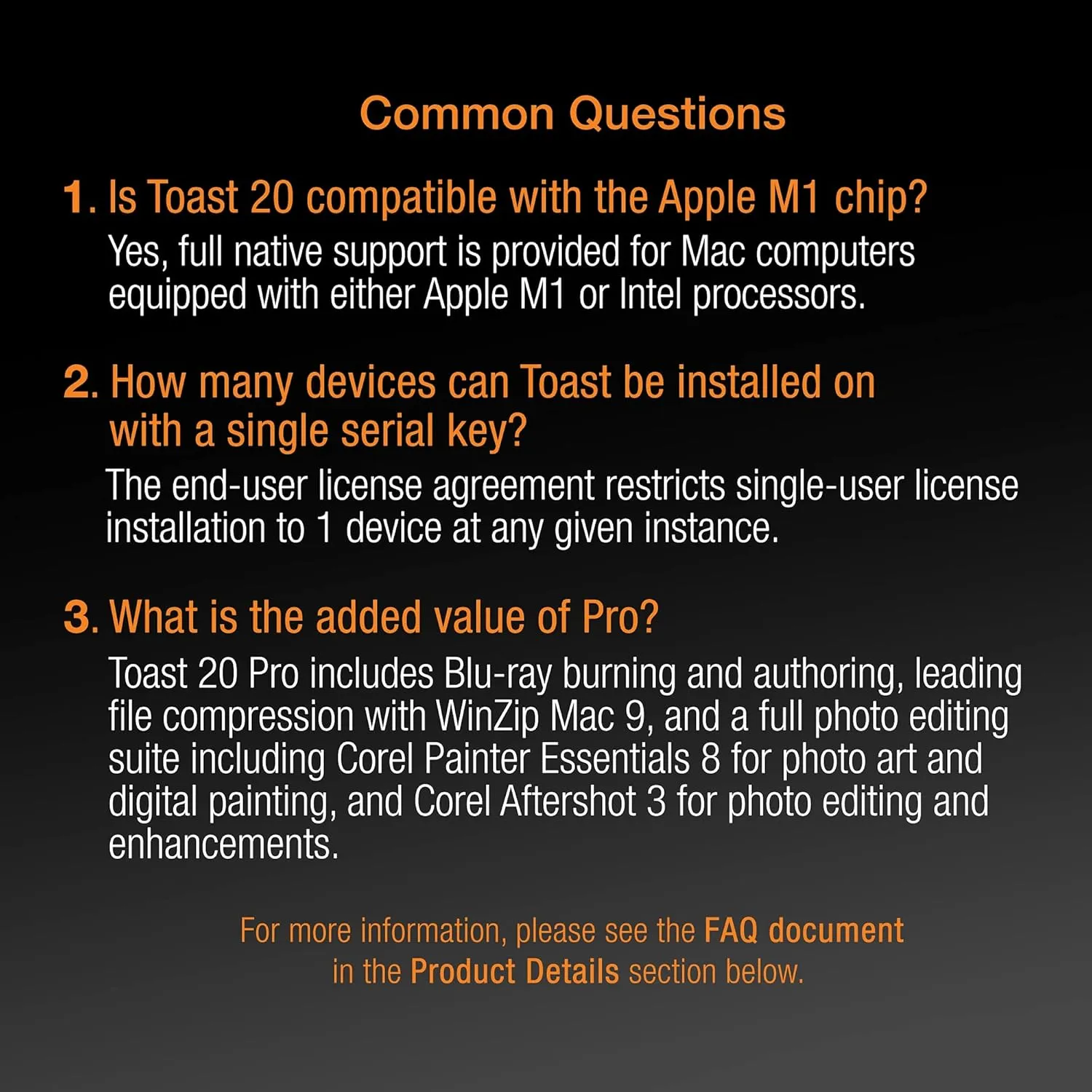 Roxio Toast 20 Pro | CD, DVD & Blu-ray Burner for Mac | Digital Media Management & Creativity Software Suite [Mac Disc]