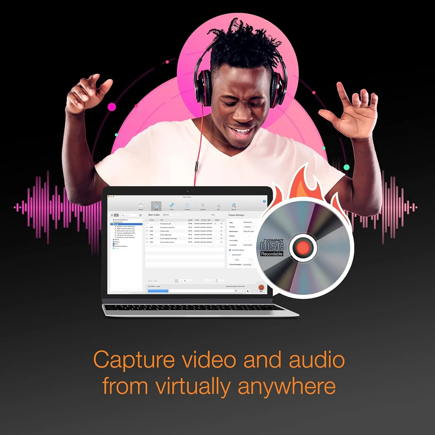 Roxio Toast 20 Pro | CD, DVD & Blu-ray Burner for Mac | Digital Media Management & Creativity Software Suite [Mac Disc]