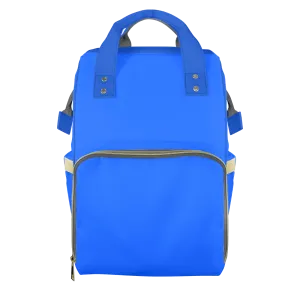 Royal Blue Customizable Diaper Bag