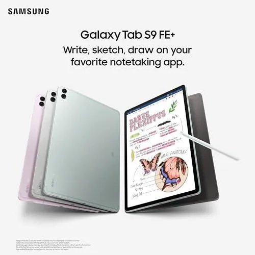 Samsung Galaxy Tab S9 FE 27.69 cm (10.9 inch) Display, RAM 6 GB, ROM 128 GB Expandable, S Pen in-Box, Wi-Fi, IP68 Tablet, Gray