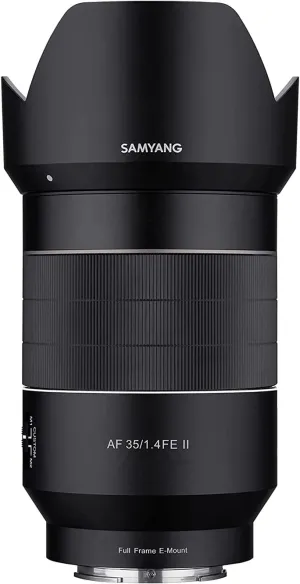 SAMYANG 35mm F1.4 AF Series II Full Frame Wide Angle Auto Focus Lens for Sony E (SYIO35SE2-E)