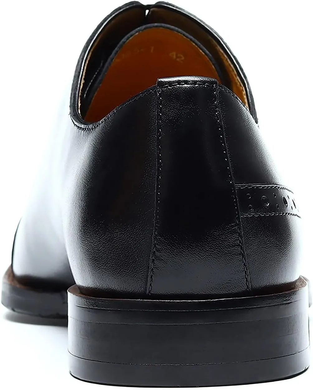 Santimon Mens Oxfords Formal Dress Shoes Genuine Leather Cap Toe Derby Fashion Comfortable Tuxedo Wedding Business Casual Prom Shoes for Men