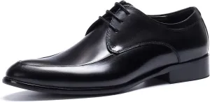 Santimon Oxfords Mens Dress Shoes Formal Business Genuine Leather Derby Fashion Casual Tuxedo Wedding Prom Comfortable Walking Shoes for Men