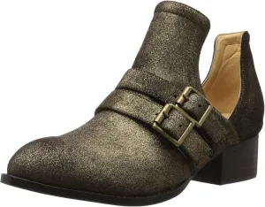 Sbicca Women's Forager Ankle Bootie, Gold, 6.5 B US