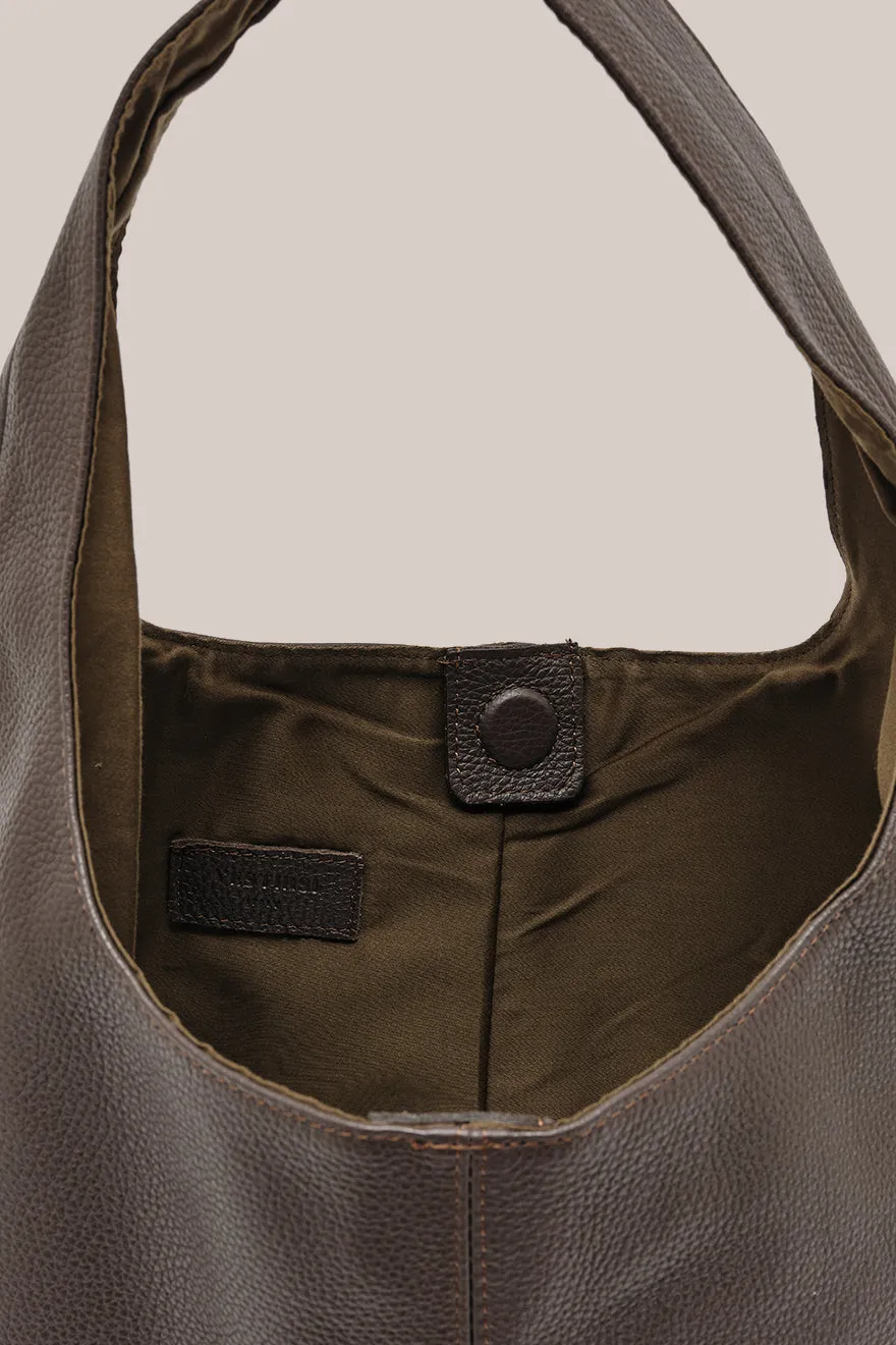Scarlett Hobo - Dark Chocolate Leather