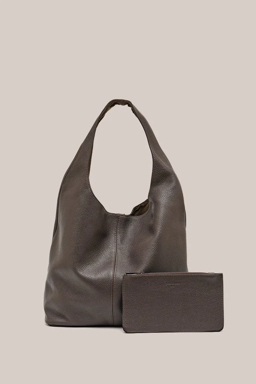Scarlett Hobo - Dark Chocolate Leather