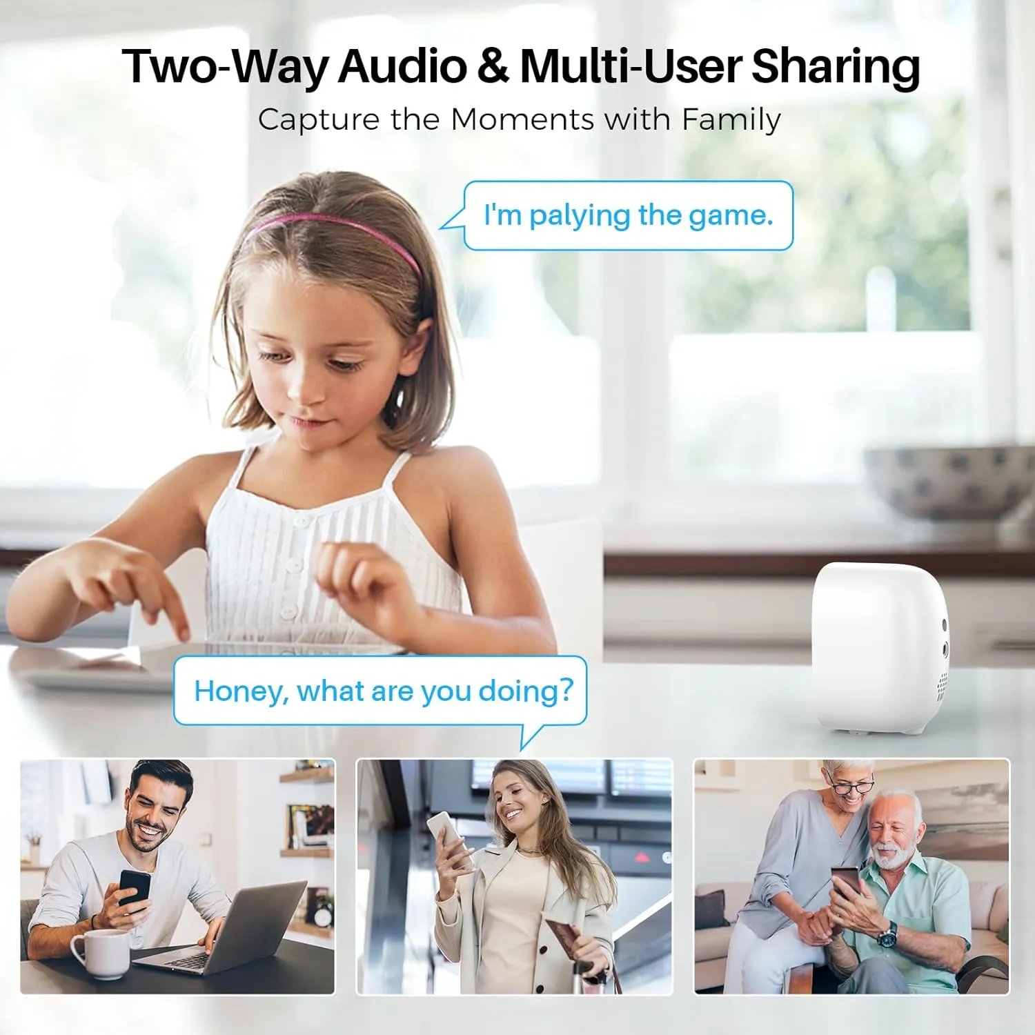 Security Cameras Wireless Outdoor, Outside Cameras for Home Security with AI Motion Detection, Recharge Battery Powered, 2K Color Night Vision, IP66 Weatherproof, 2-Way Talk, SD/Cloud Storage