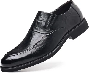 Shoes for Men Formal Men's Shoes Business Casual Cowhide Shoes Fashion Leather Shoes Mens Casual Oxford Shoes Business Meeting Office Work Shoes