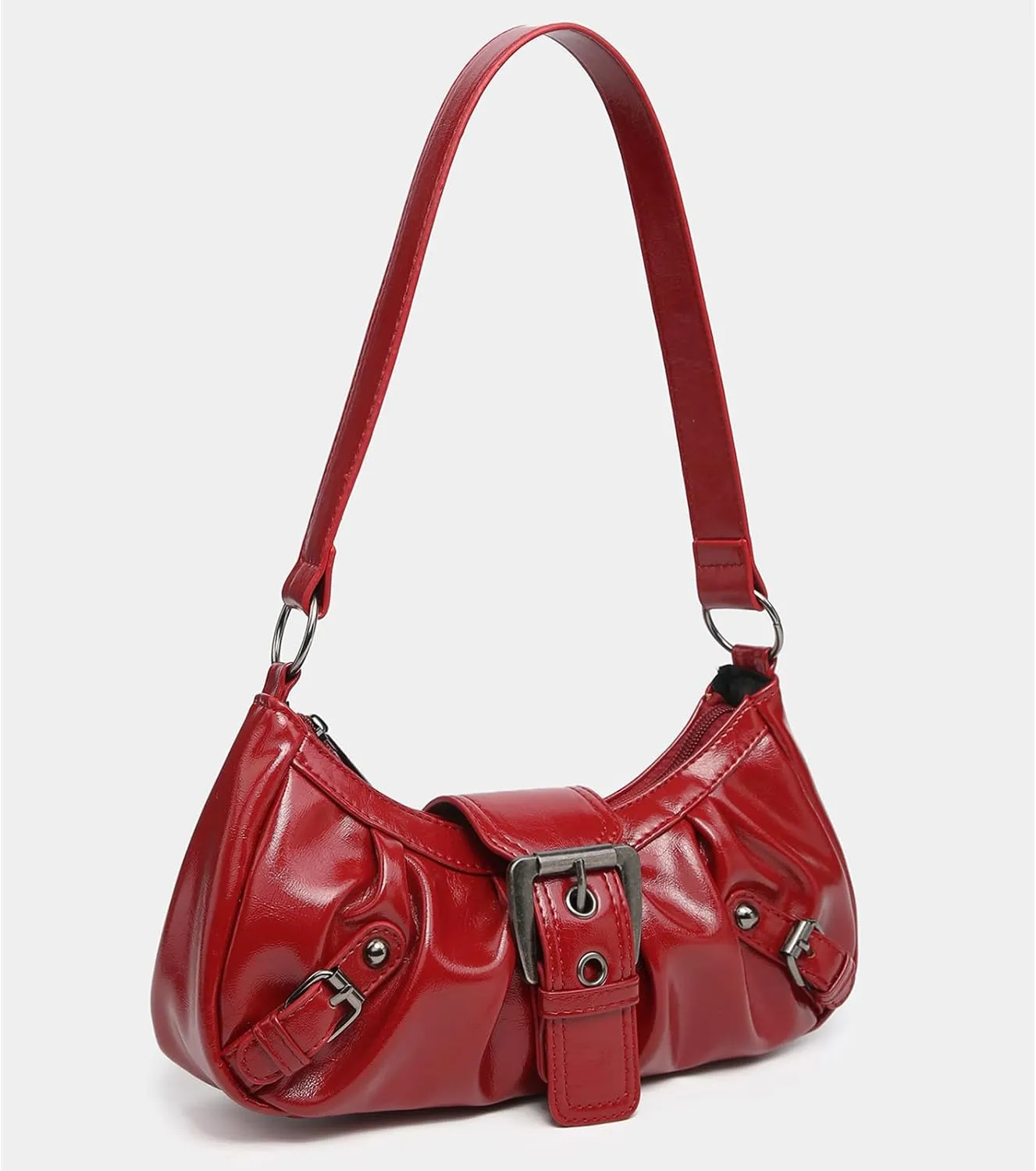 Shoulder Bag for Women Top Handle Handbag Purse Y2K Hobo Clutch Small Punk Purse Trendy