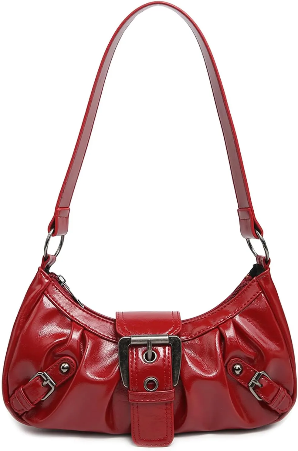 Shoulder Bag for Women Top Handle Handbag Purse Y2K Hobo Clutch Small Punk Purse Trendy
