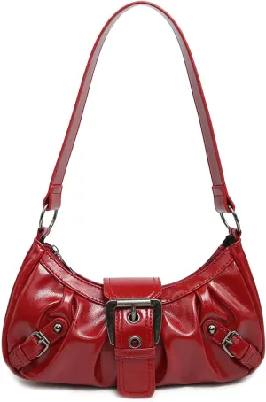 Shoulder Bag for Women Top Handle Handbag Purse Y2K Hobo Clutch Small Punk Purse Trendy