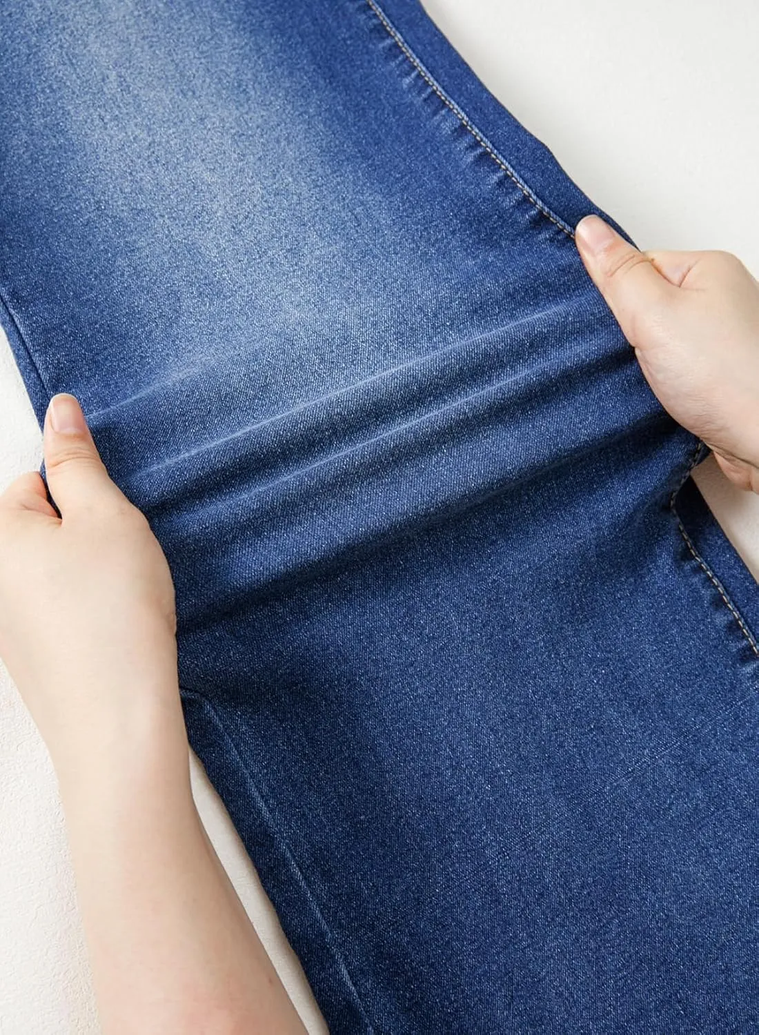 Sidefeel Women's Wide Leg Jeans Casual High Waisted Straight Zimbaplatinum Denim Pants with Pockets