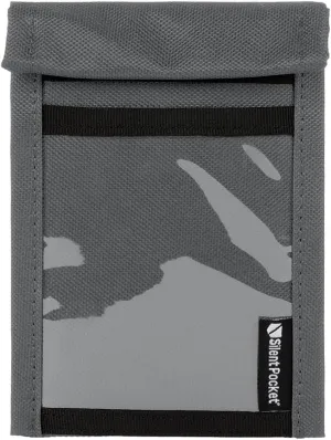 Silent Pocket SLNT Quick Access Key Fob Faraday Bag w Weatherproof Signal Blocking Nylon, Device Shielding for Key Fobs, Smart Watches - Travel, Privacy & Anti-Hacking (Charcoal Grey, Small)