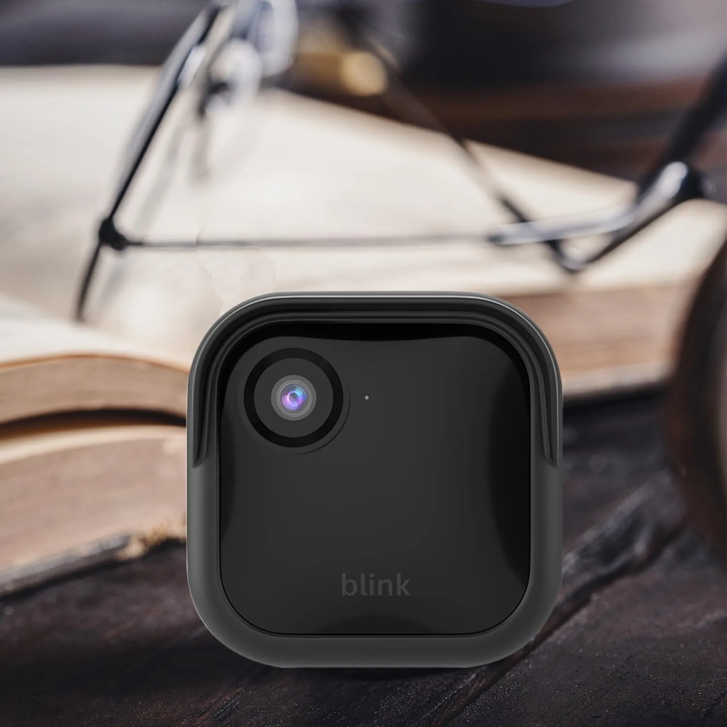 Silicone Case Cover for All-New Blink Outdoor 4 (4th Gen) - Weatherproof Protective Skin Cover with Hat Brim for All-New Blink Outdoor 4 Smart Security Camera (Black, 4 Pack)
