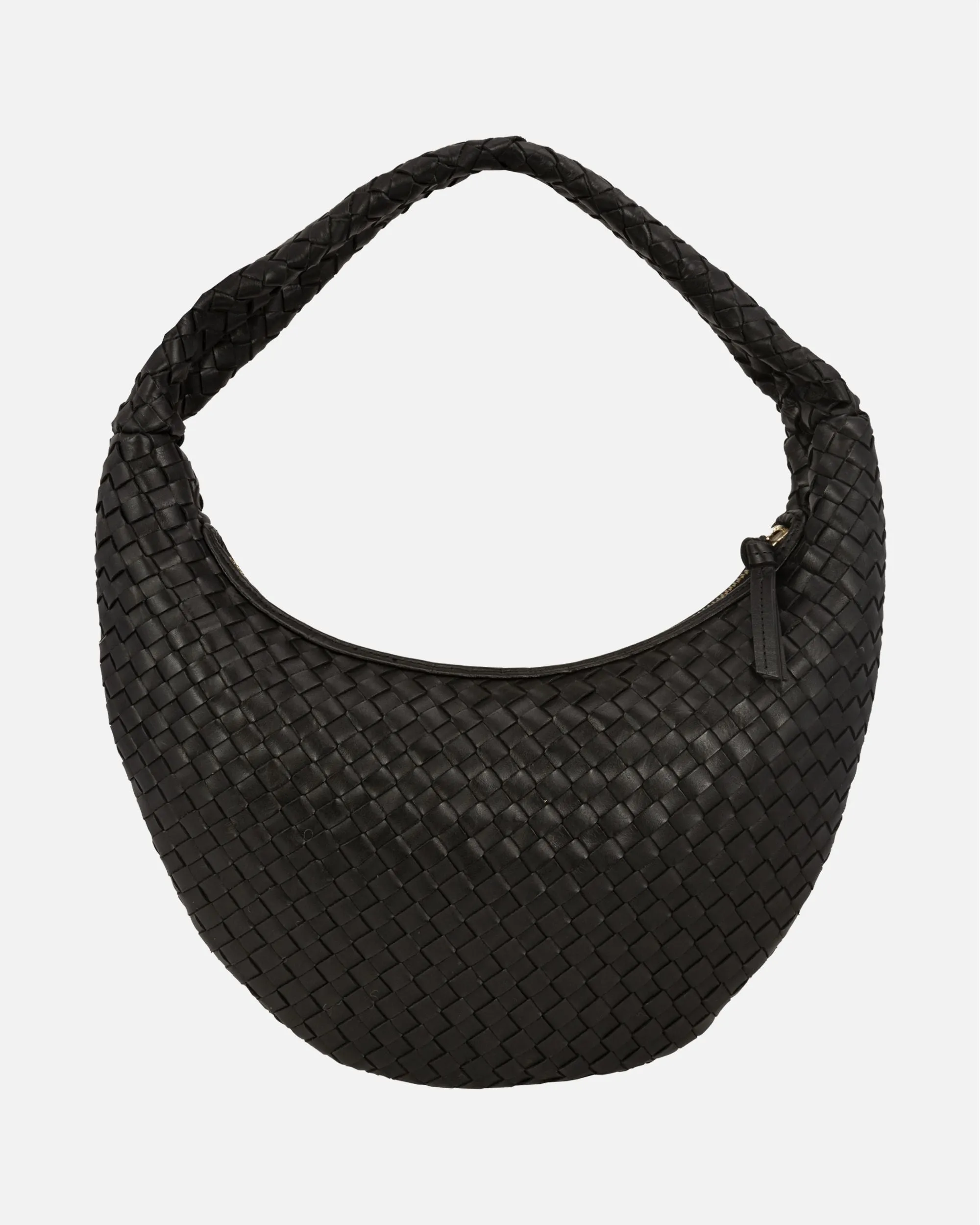 Silva | Woven Leather Hobo Bag