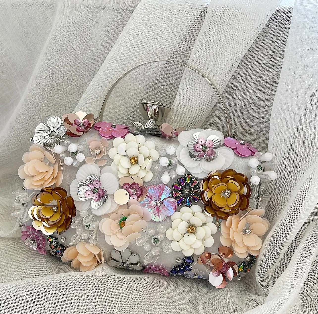 Silver Covent Clutch
