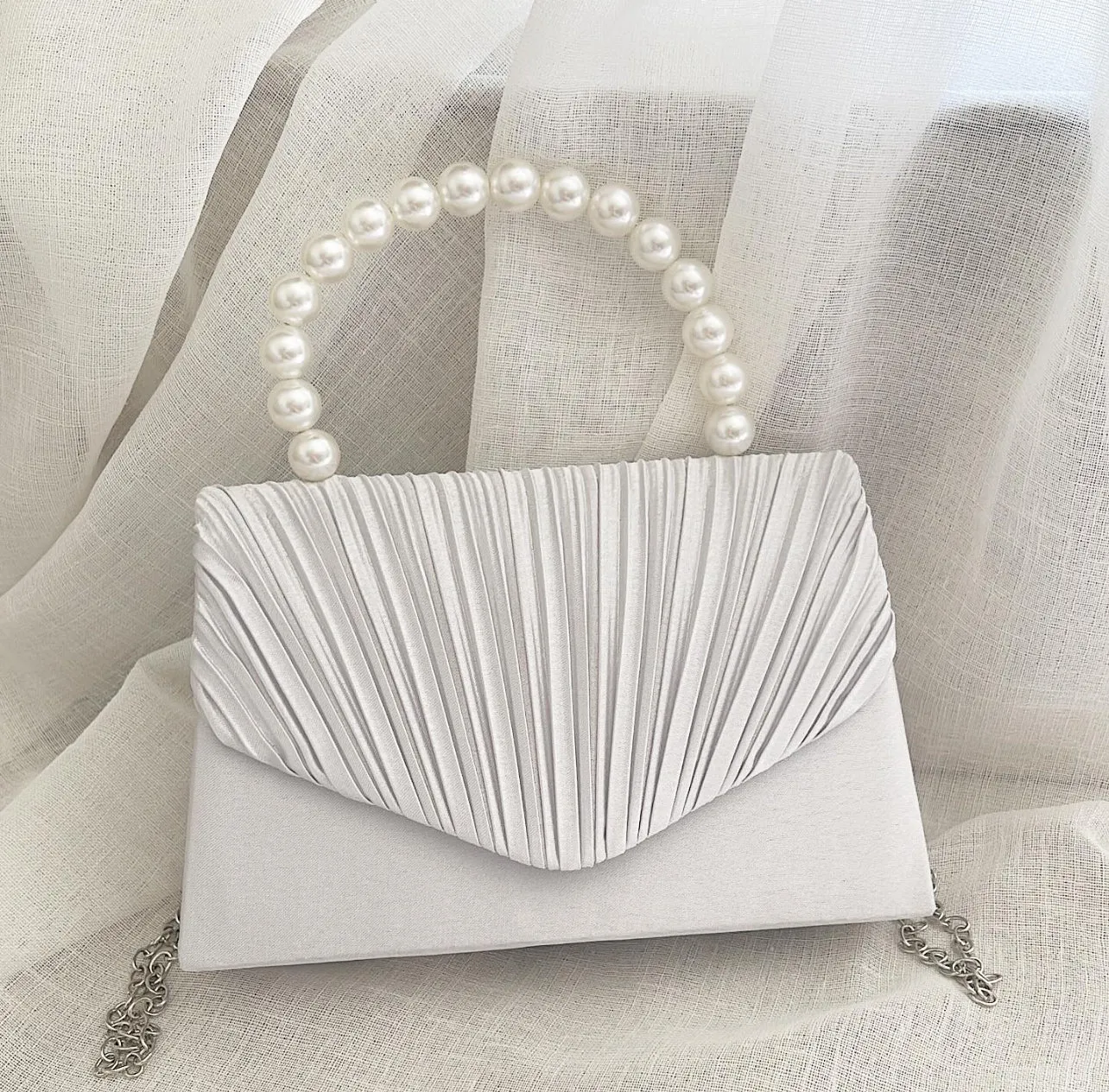 Silver Elysian Clutch