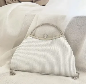 Silver Opulent Clutch