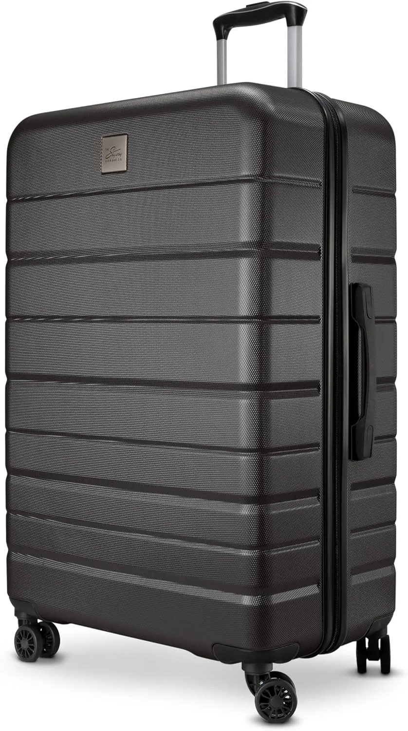 Skyway Epic 2.0 Hardside Lightweight and Durable ABS Shell Luggage, Spacious with Dual Spinning Wheels, Comfort Grip, Men and Women, 24-inch Medium Check-In, Midnight