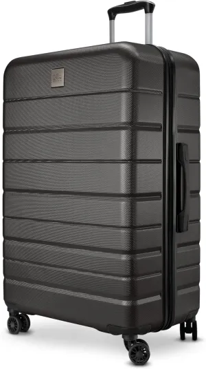 Skyway Epic 2.0 Hardside Lightweight and Durable ABS Shell Luggage, Spacious with Dual Spinning Wheels, Comfort Grip, Men and Women, 24-inch Medium Check-In, Midnight