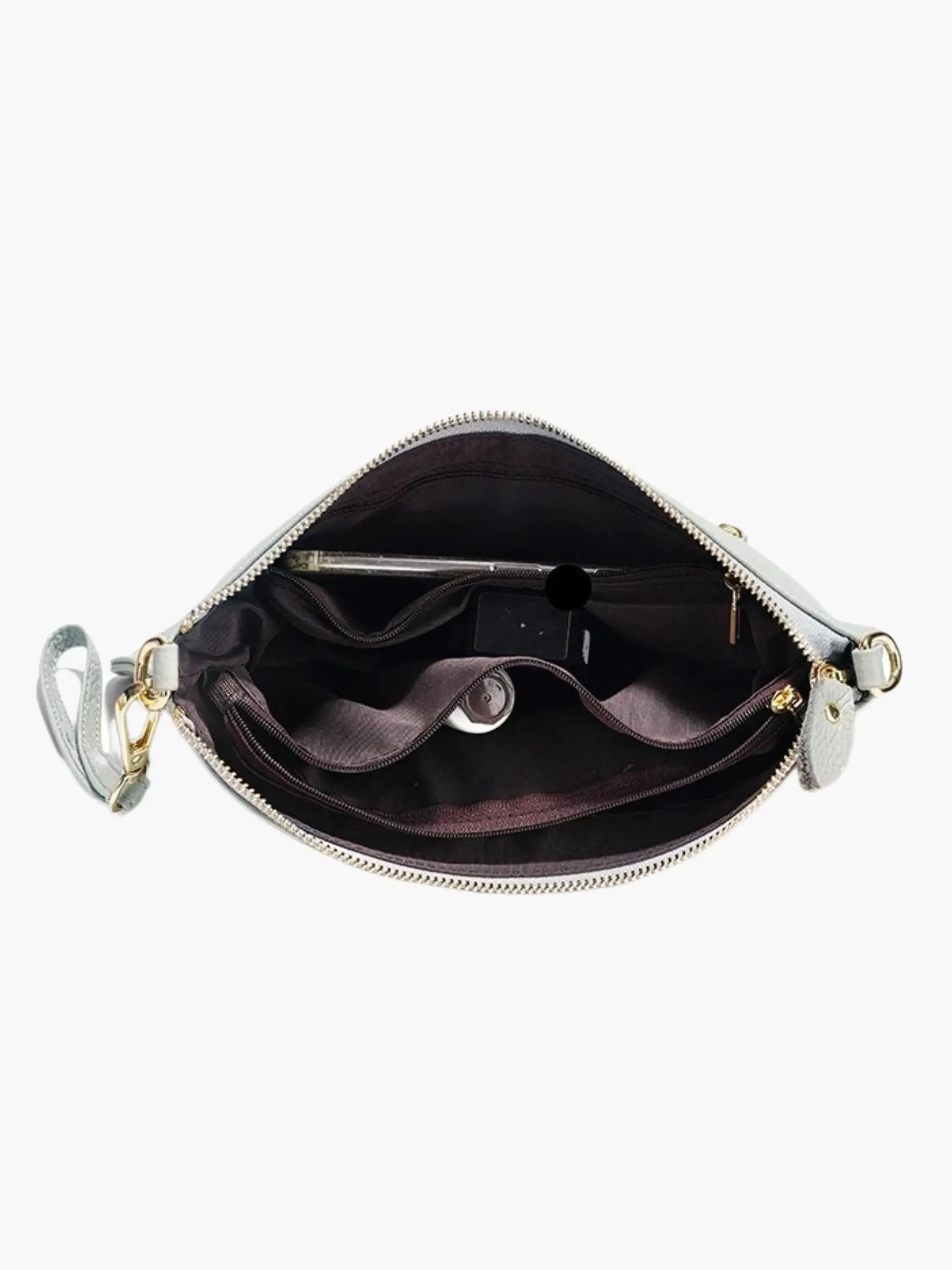 Sleek Wristlet Clutch with Detachable Strap