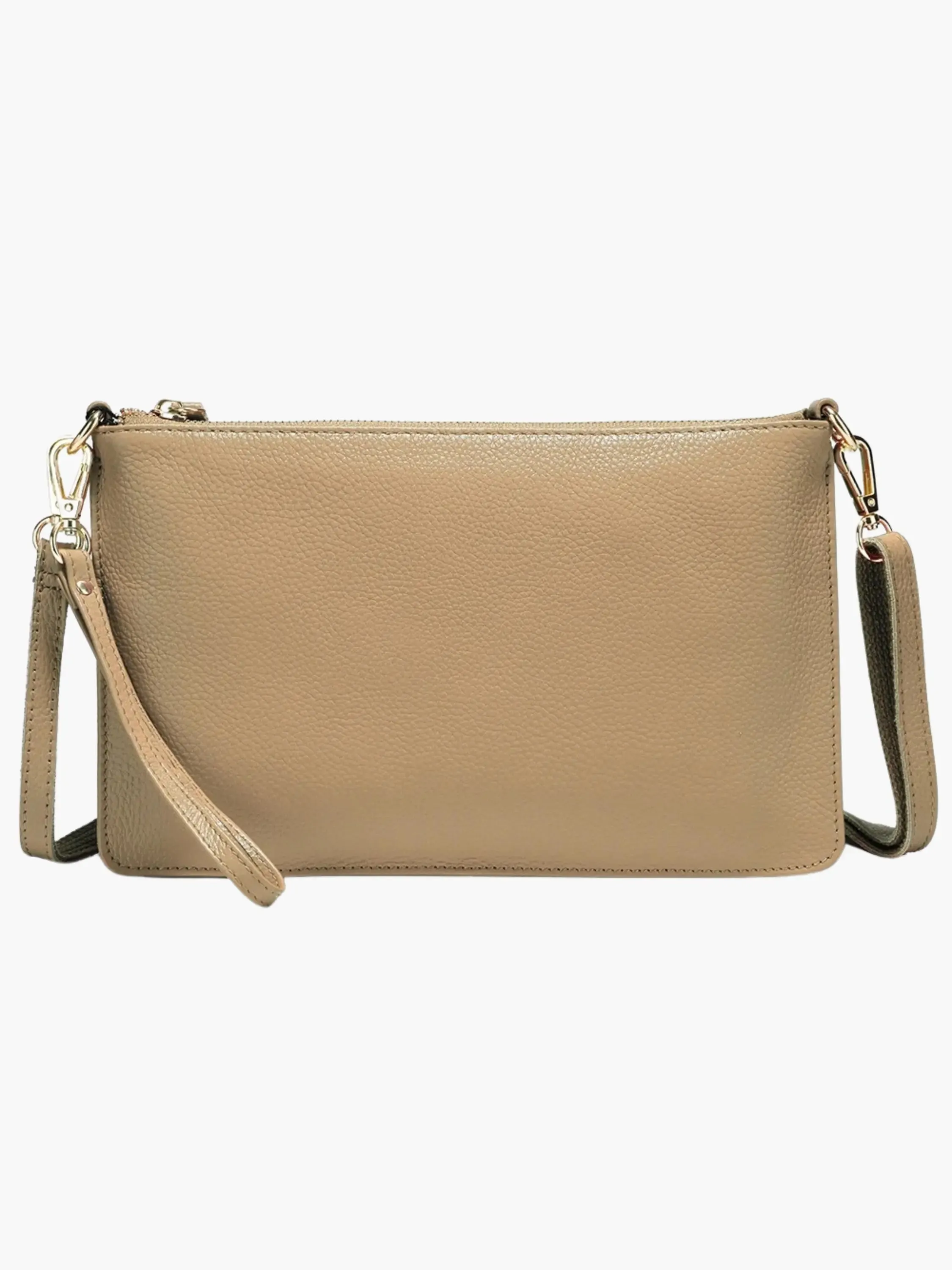 Sleek Wristlet Clutch with Detachable Strap