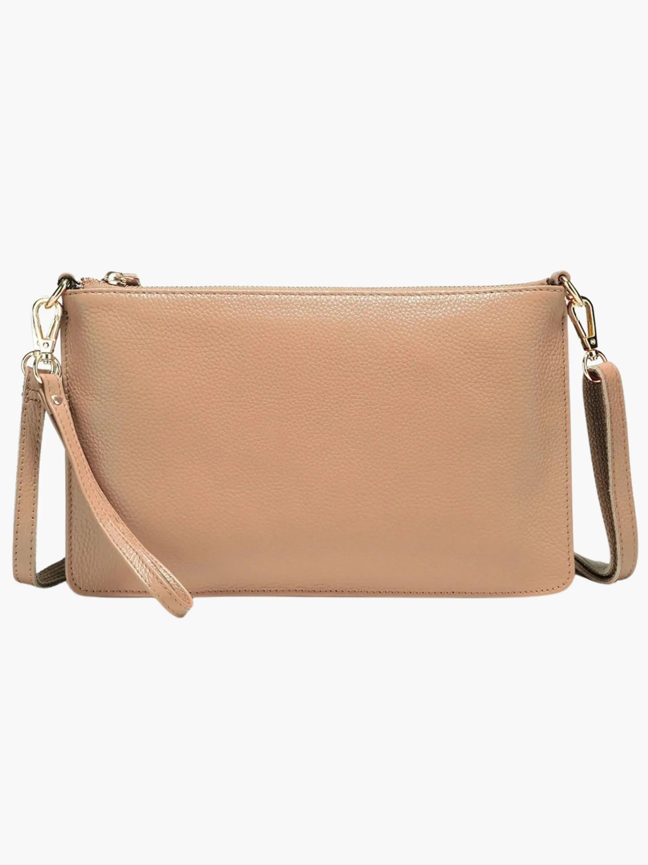 Sleek Wristlet Clutch with Detachable Strap