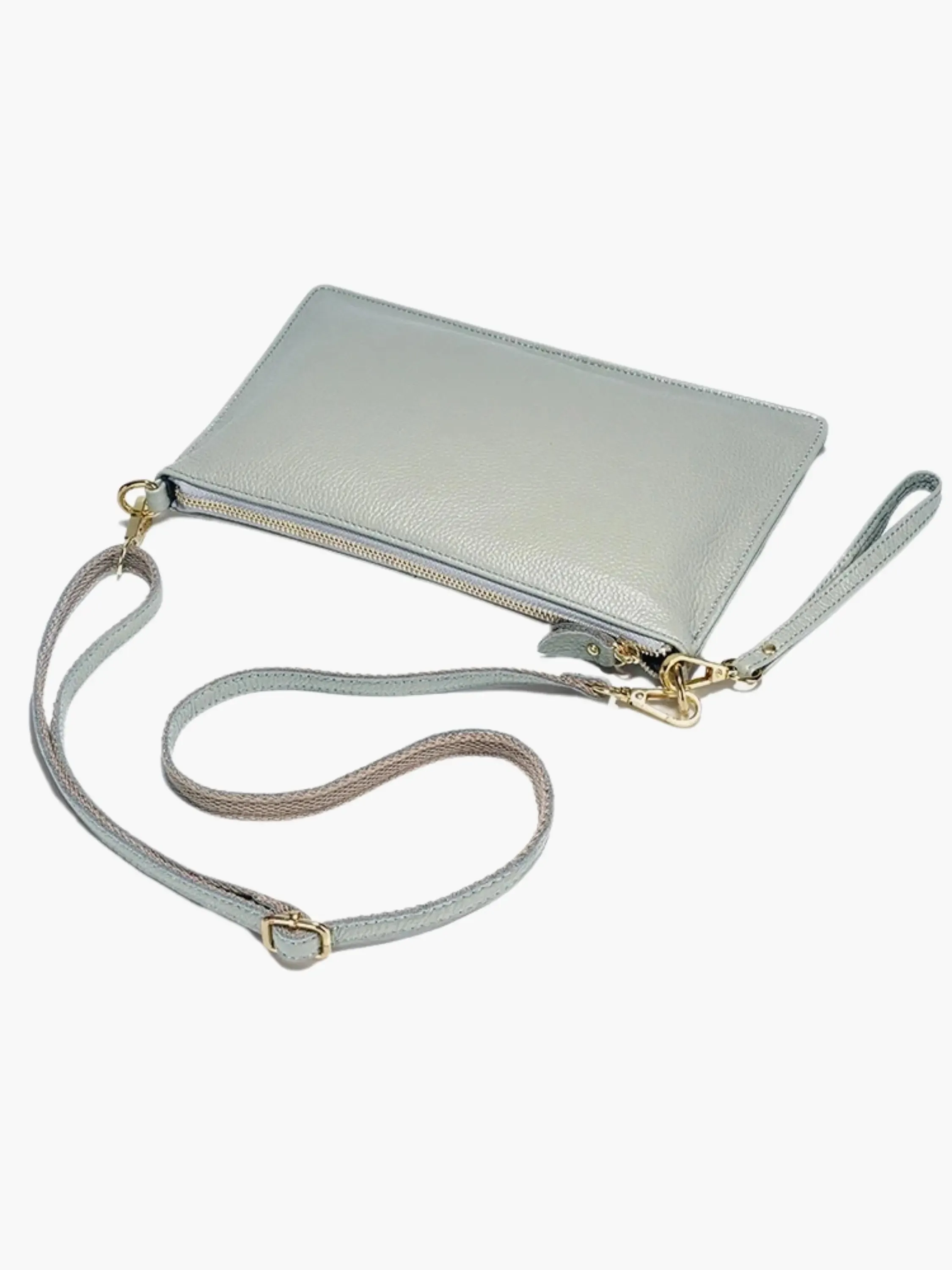 Sleek Wristlet Clutch with Detachable Strap