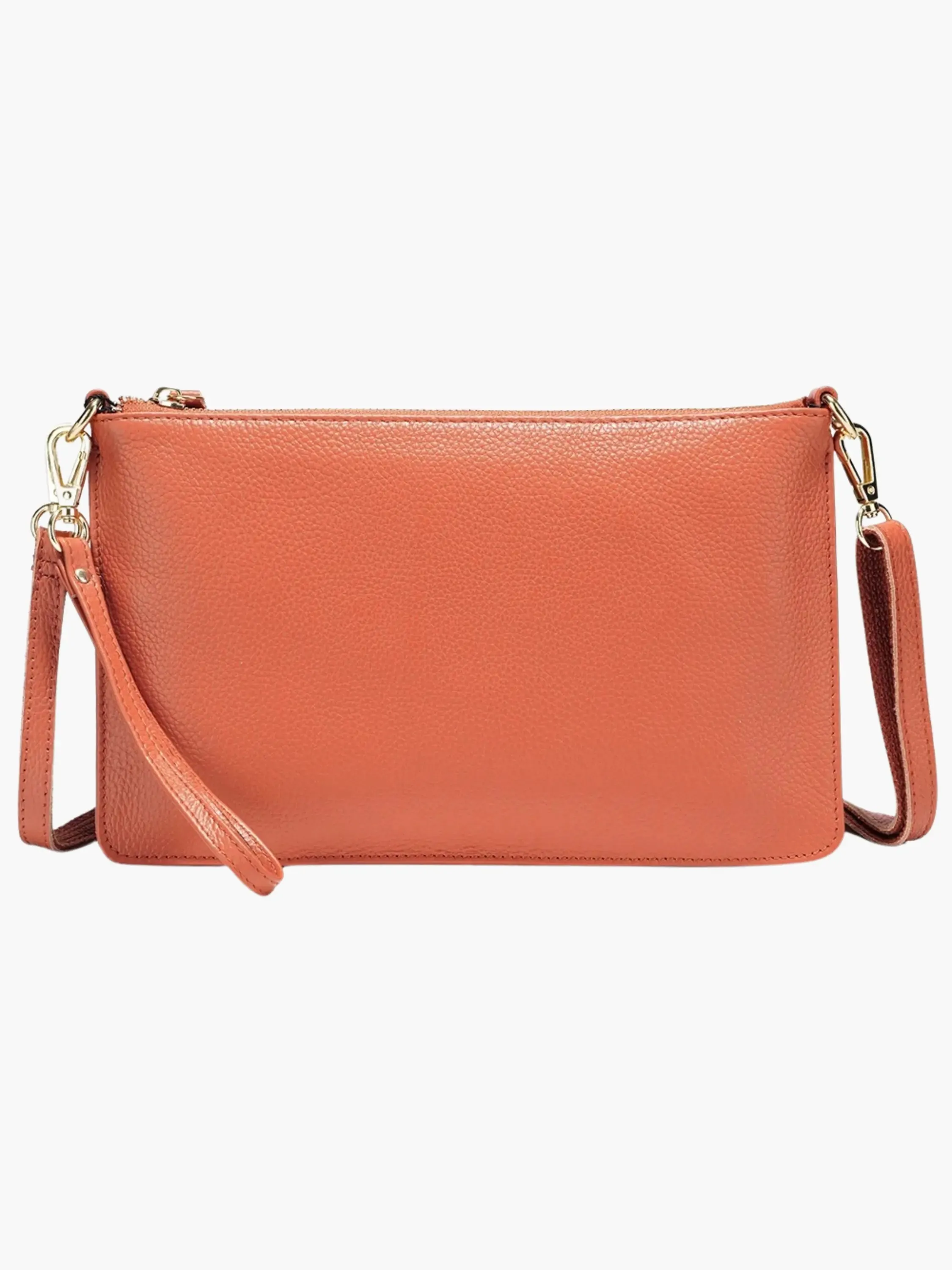 Sleek Wristlet Clutch with Detachable Strap