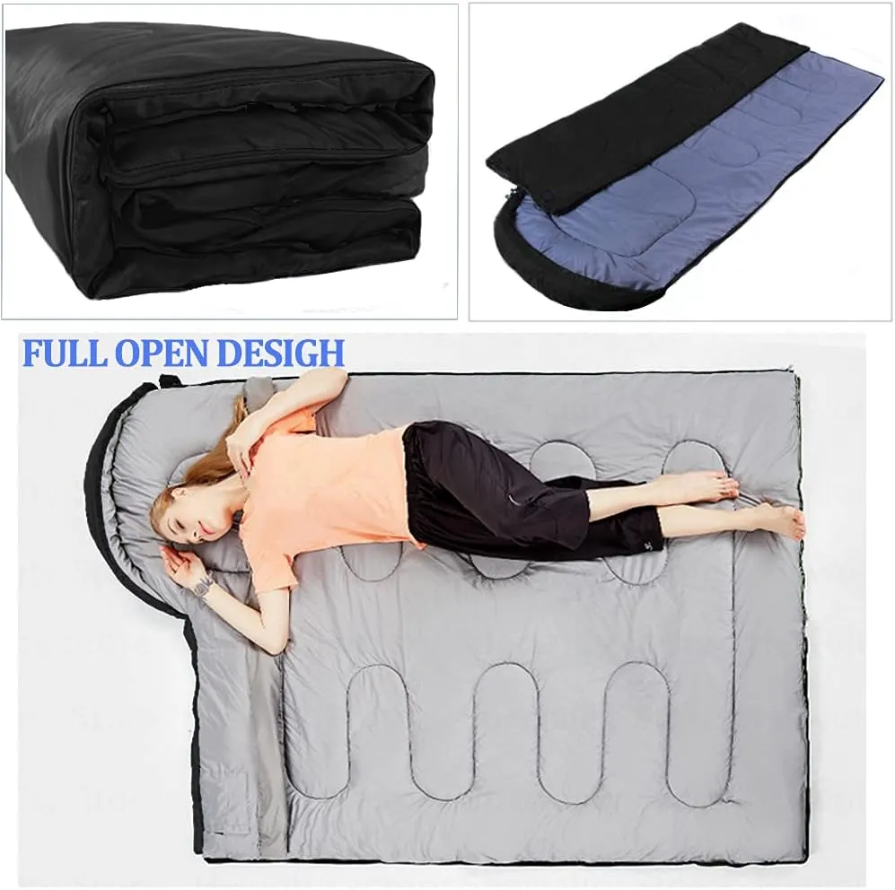 Sleeping Bag, Lightweight 3 Season Weather Sleep Bags for Kids Adults Girls Women, Microfiber Filled 5-20 Degree for Backpacking/Hiking/Camping/Mountaineering with Compression Sack