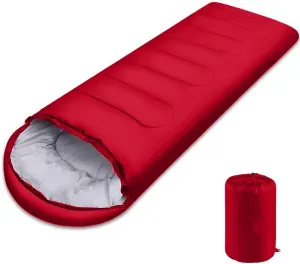 Sleeping Bag, Lightweight 3 Season Weather Sleep Bags for Kids Adults Girls Women, Microfiber Filled 5-20 Degree for Backpacking/Hiking/Camping/Mountaineering with Compression Sack