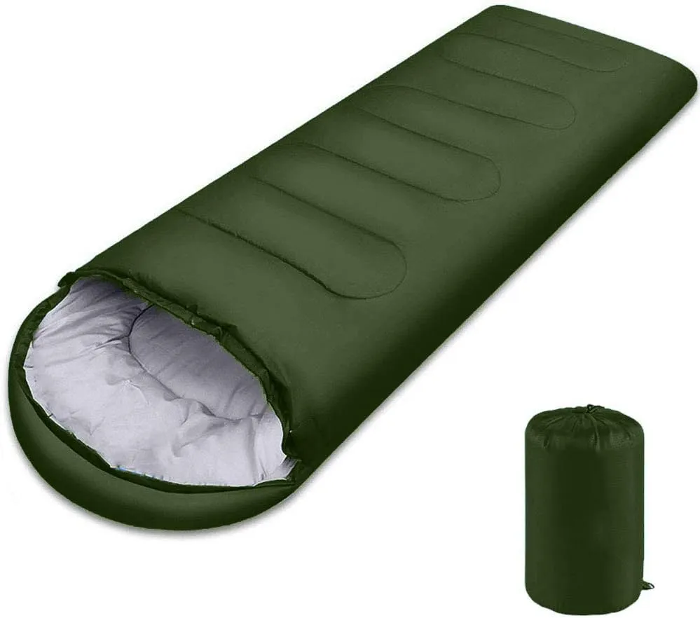 Sleeping Bag, Lightweight 3 Season Weather Sleep Bags for Kids Adults Girls Women, Microfiber Filled 5-20 Degree for Backpacking/Hiking/Camping/Mountaineering with Compression Sack