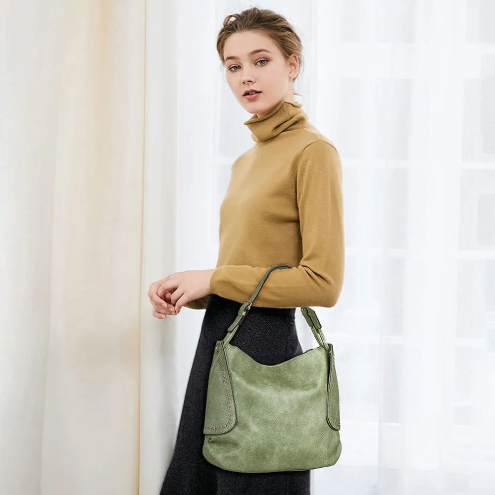 SLOUCHY DOUBLE HANDLE HOBO 24015