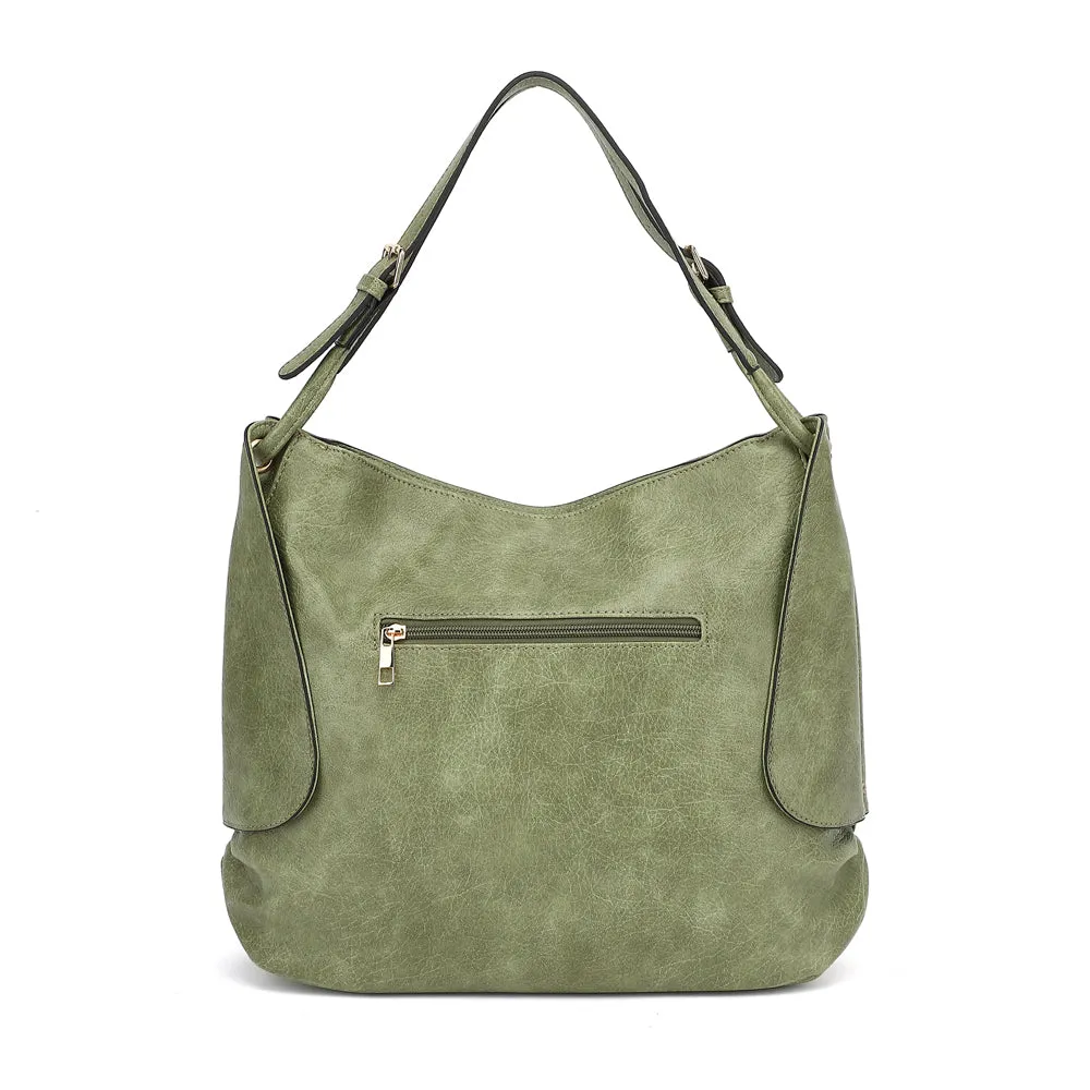 SLOUCHY DOUBLE HANDLE HOBO 24015