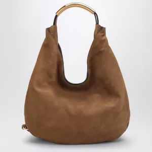 Slouchy Marorne Shoulder Bag In Suede
