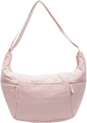 Slouchy Sling Bag for Women Canvas Crescent Bag Hobo Purse with Adjustable Strap Saddle Bag for Travel