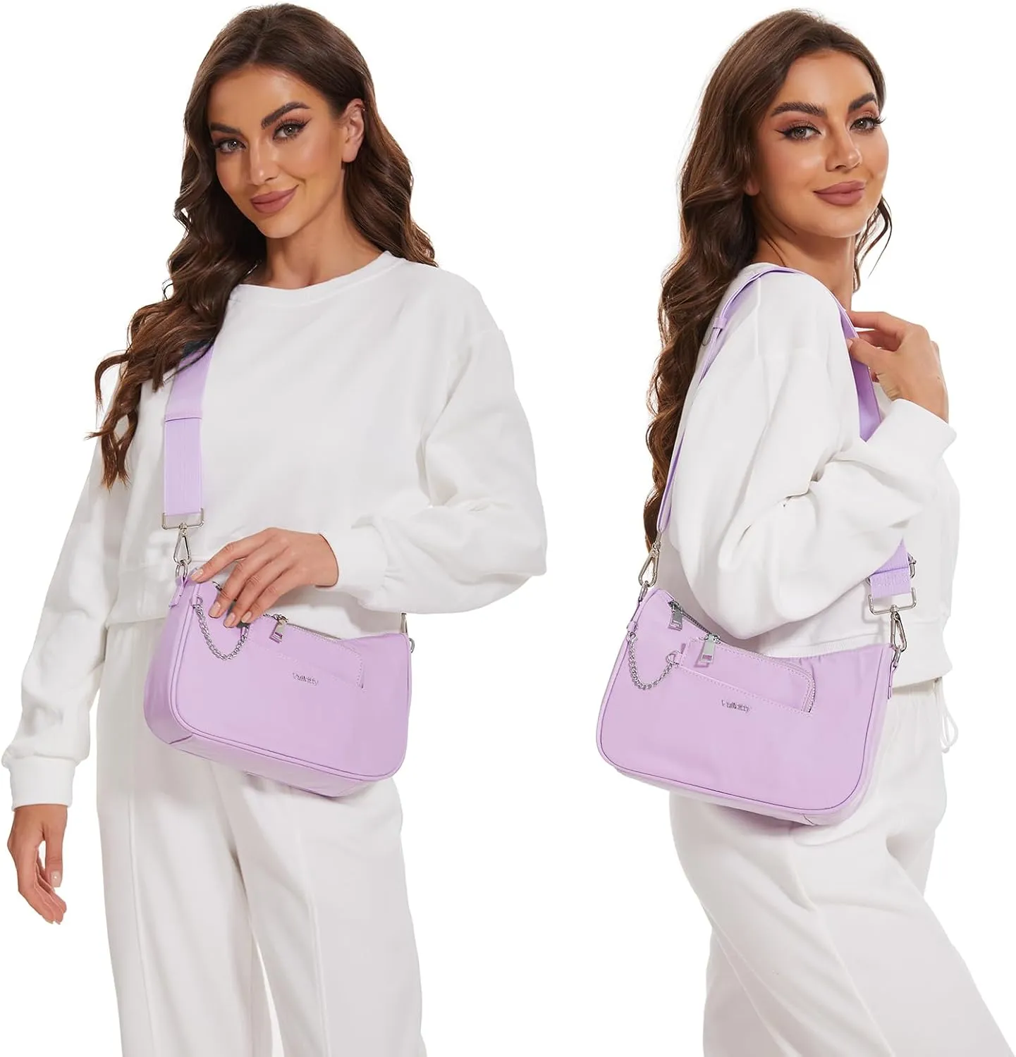 Small Crossbody Bag for Women Trendy Design Shoulder Side Bag Clutch with Coin Purse & Adjustable Strap