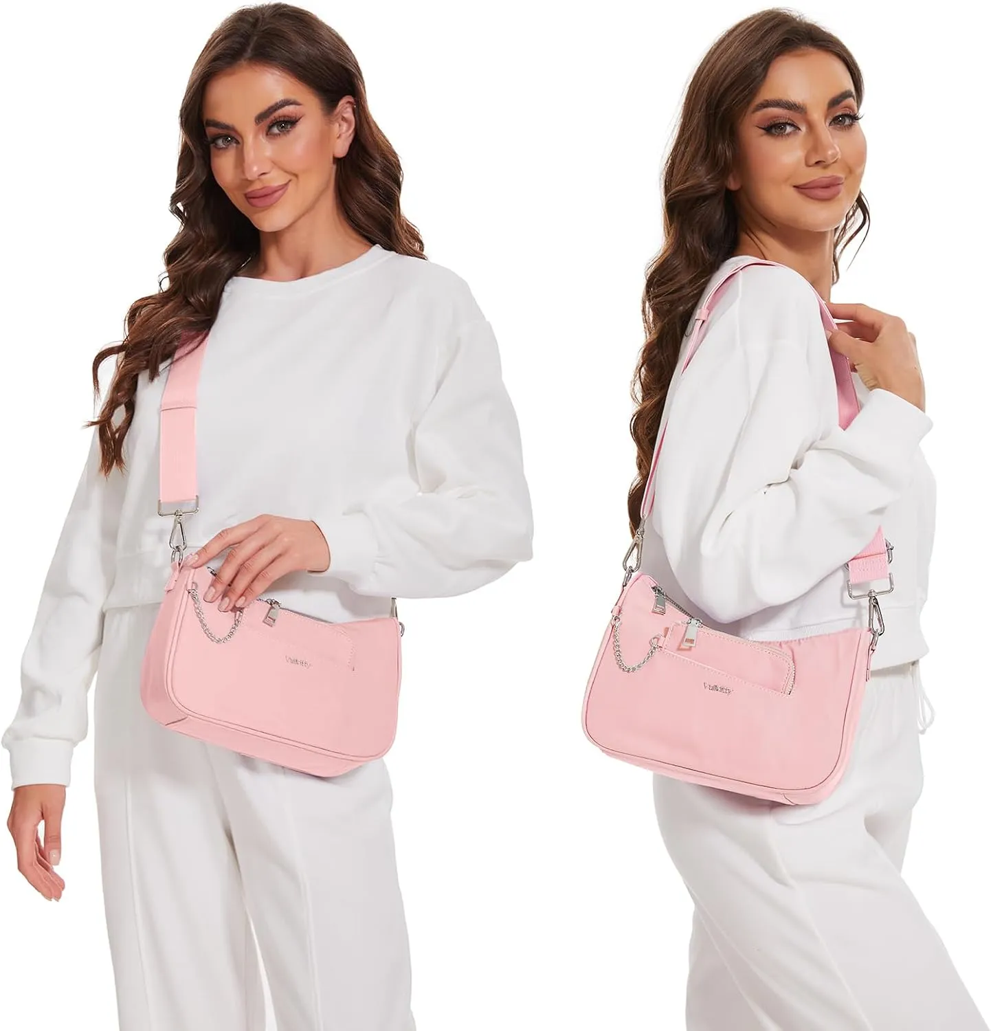 Small Crossbody Bag for Women Trendy Design Shoulder Side Bag Clutch with Coin Purse & Adjustable Strap