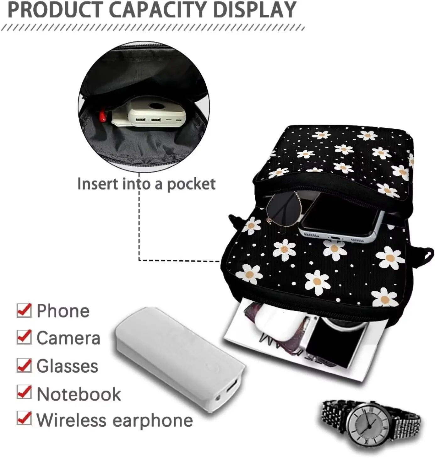 Small Crossbody Bags for Women Men Small Messenger Bag Purses Fanny Pack Wallet Bag Coin Purse Backpack Handbags