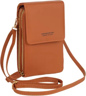 Small Crossbody Cell Phone Bag for Women, Mini Shoulder Purse with Credit Card Slots