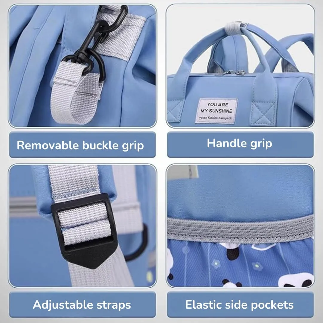 Small Diaper Bag Backpack - Baby Boy Diaper Bag, Baby Bag for Mom, Diaper Bag Boy, Pañaleras para Bebe Niño, Baby Bags for Boys, with Insulated Pockets, Blue Diaper Bag