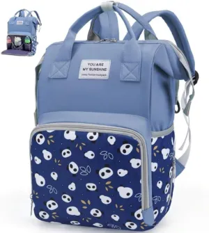 Small Diaper Bag Backpack - Baby Boy Diaper Bag, Baby Bag for Mom, Diaper Bag Boy, Pañaleras para Bebe Niño, Baby Bags for Boys, with Insulated Pockets, Blue Diaper Bag